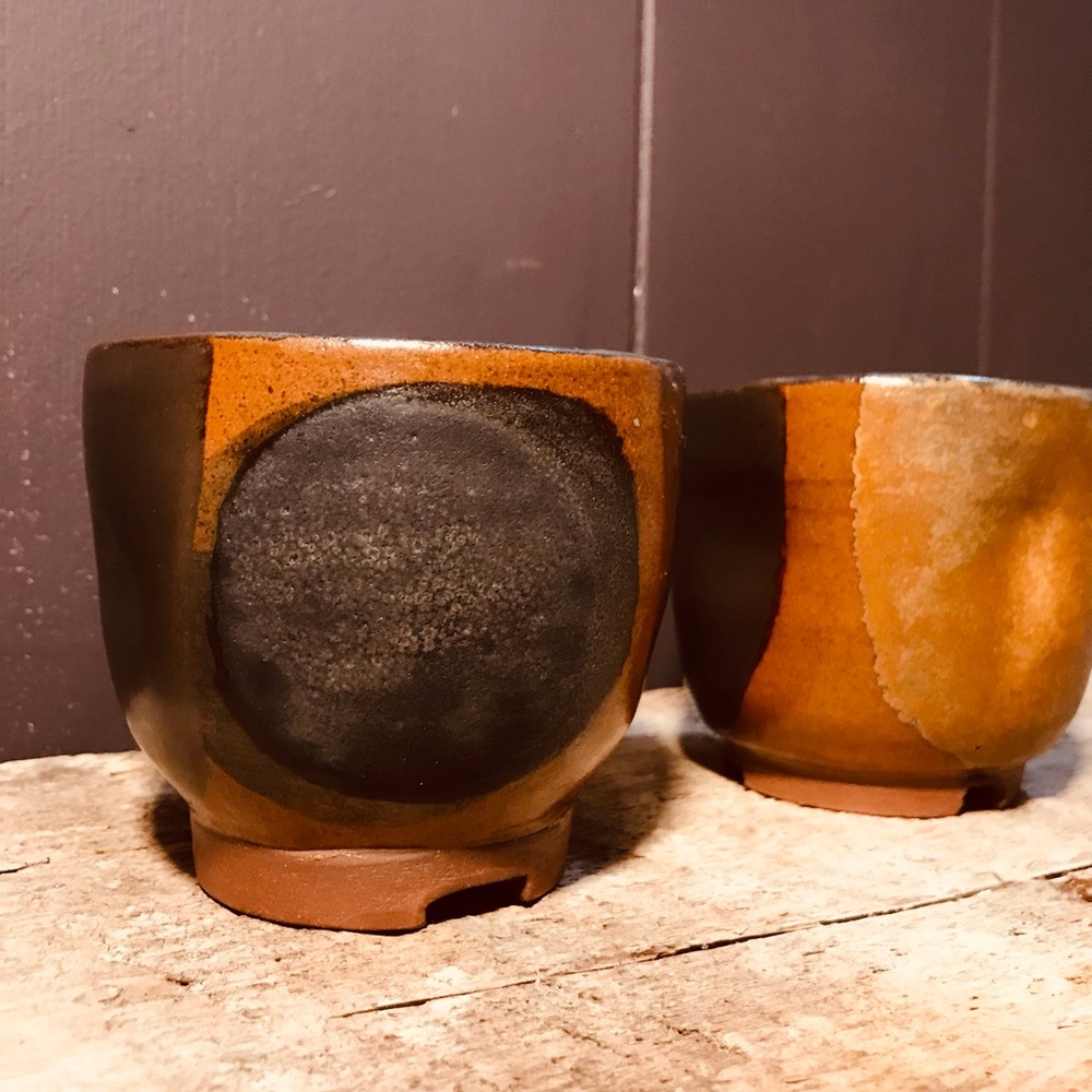 Handmade Pottery-Wheel Thrown Ceramic Tumbler - Shino glazes. - Picture 10 of 11